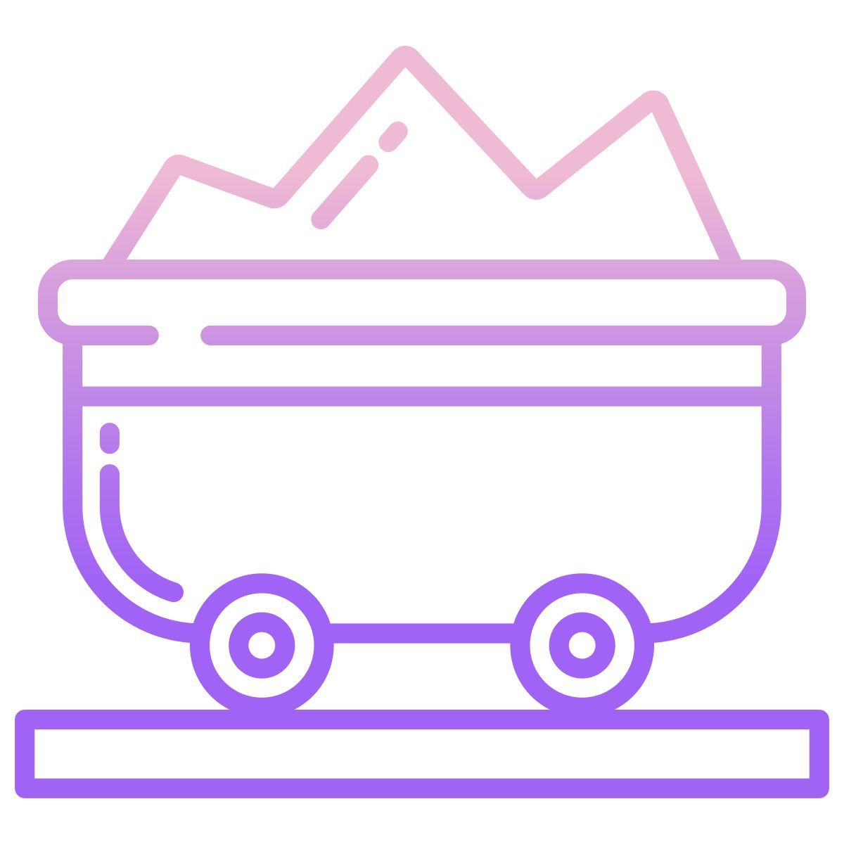 mining cart icon