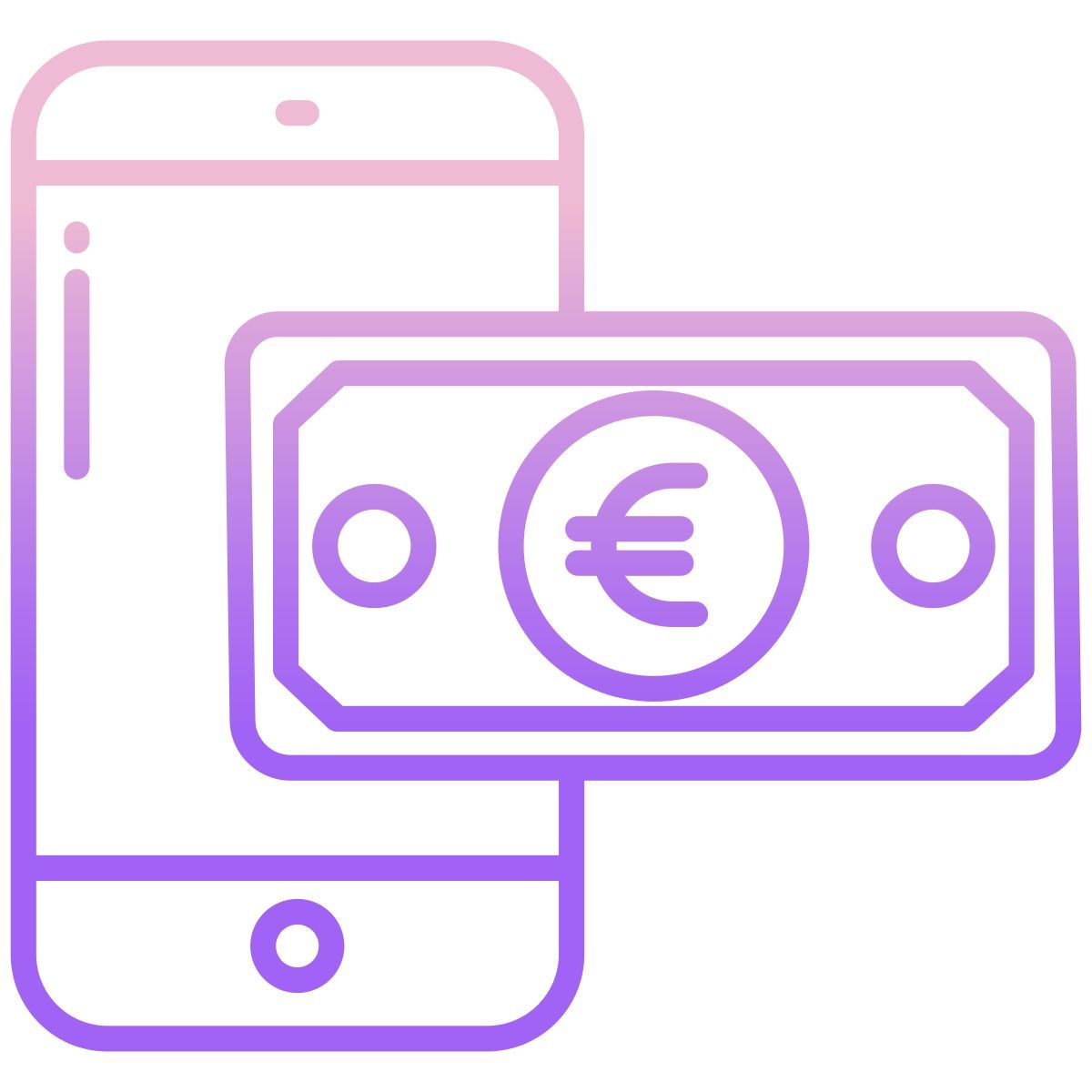 services bancaires mobiles icon