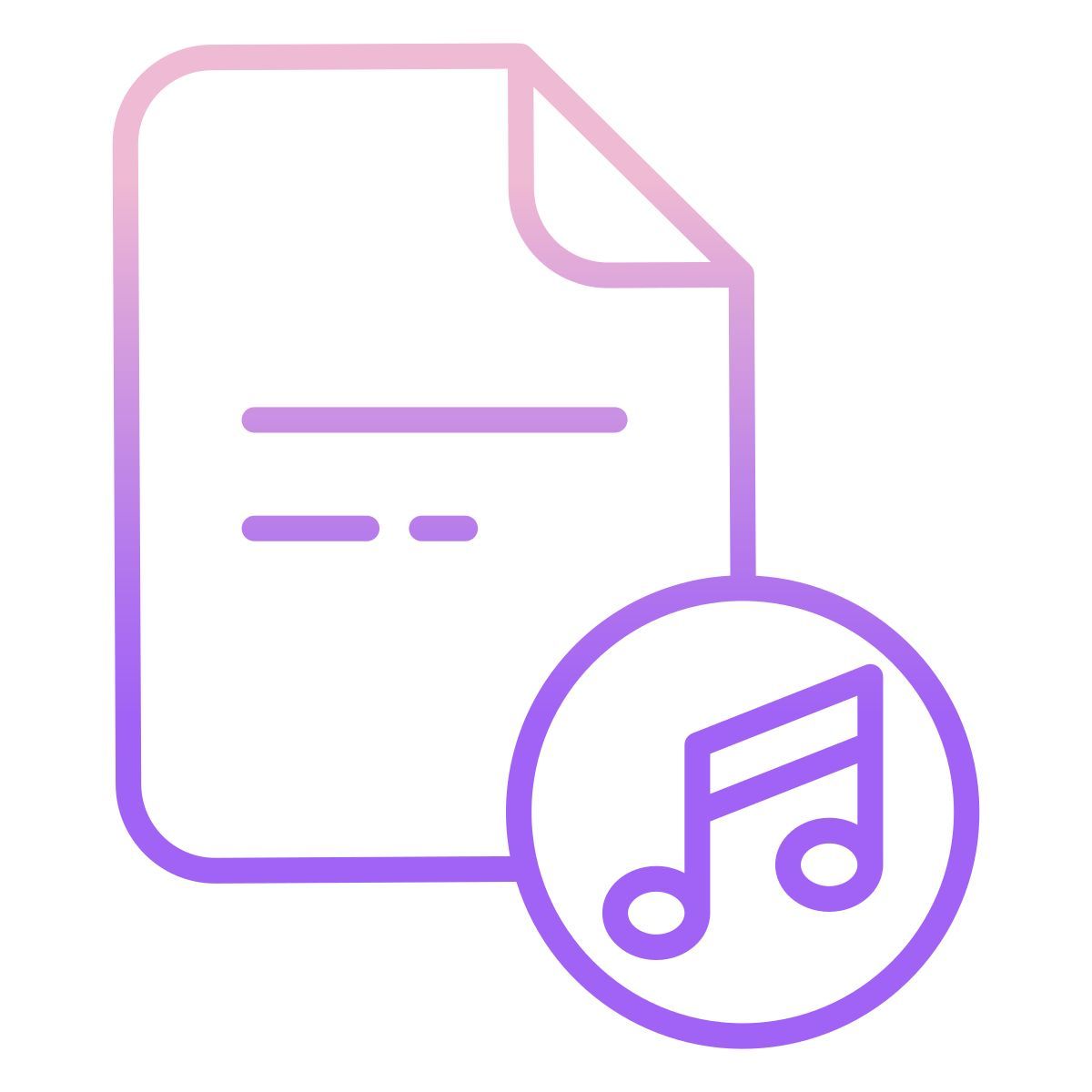 fichier musical icon