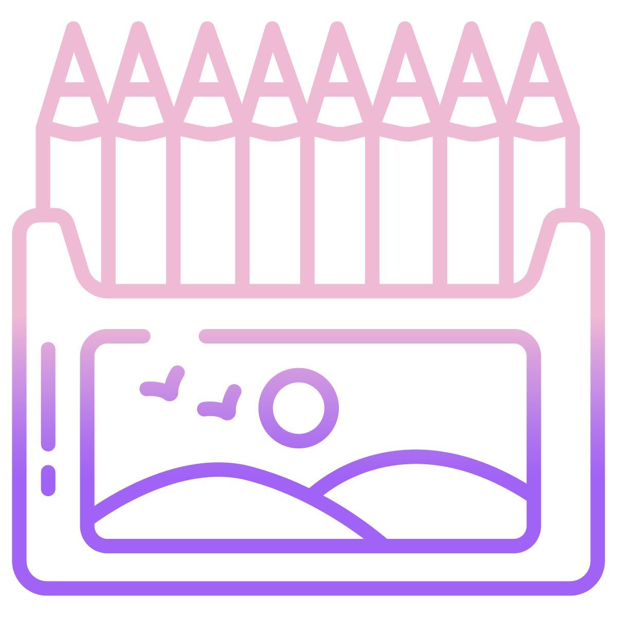 pencil color icon