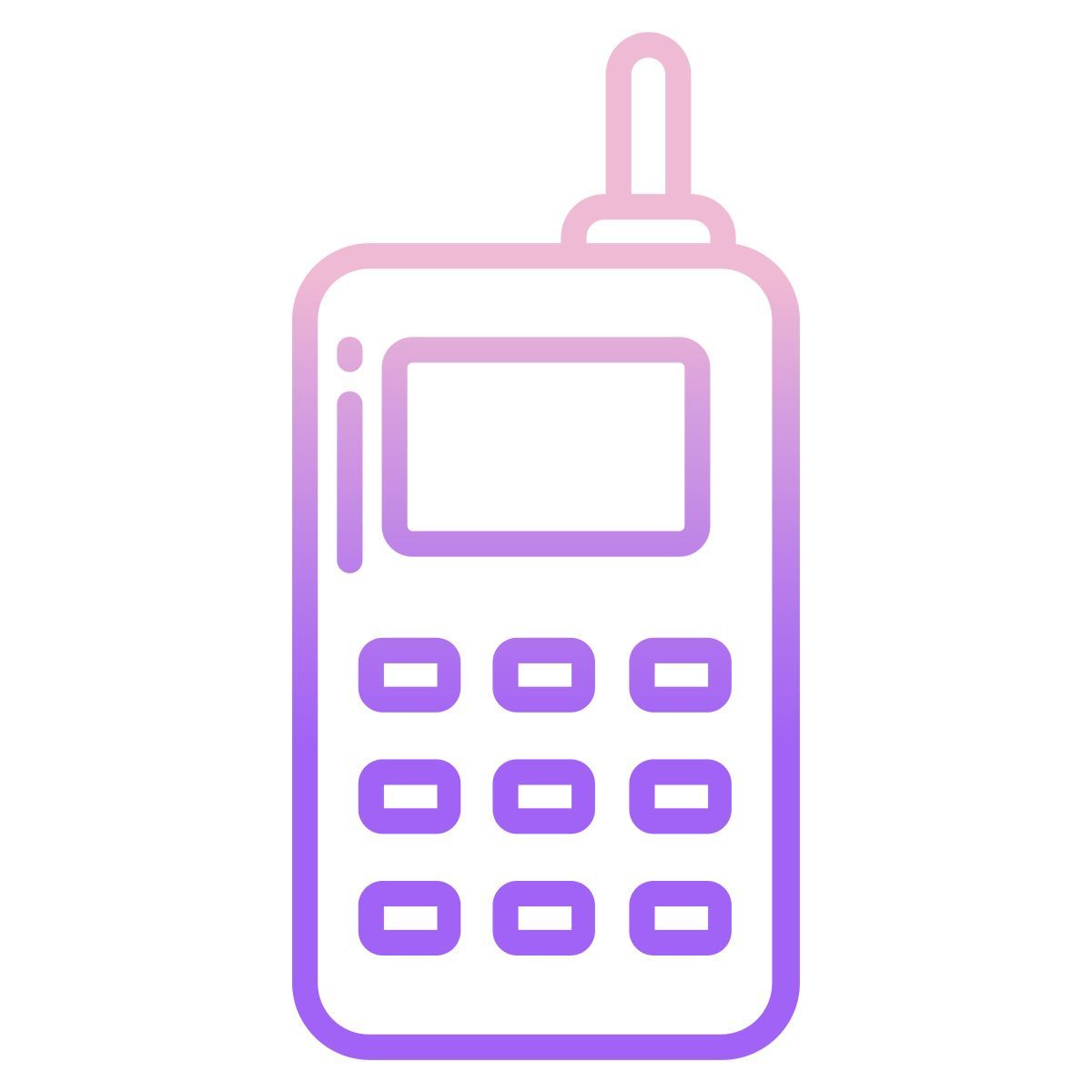 vintage cell phone icon