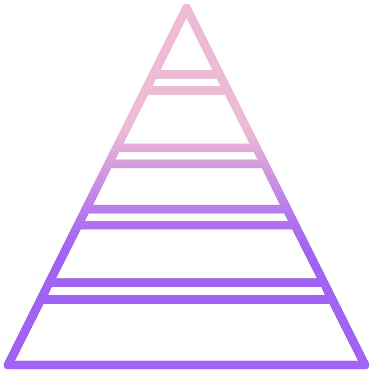 pyramid graphic icon