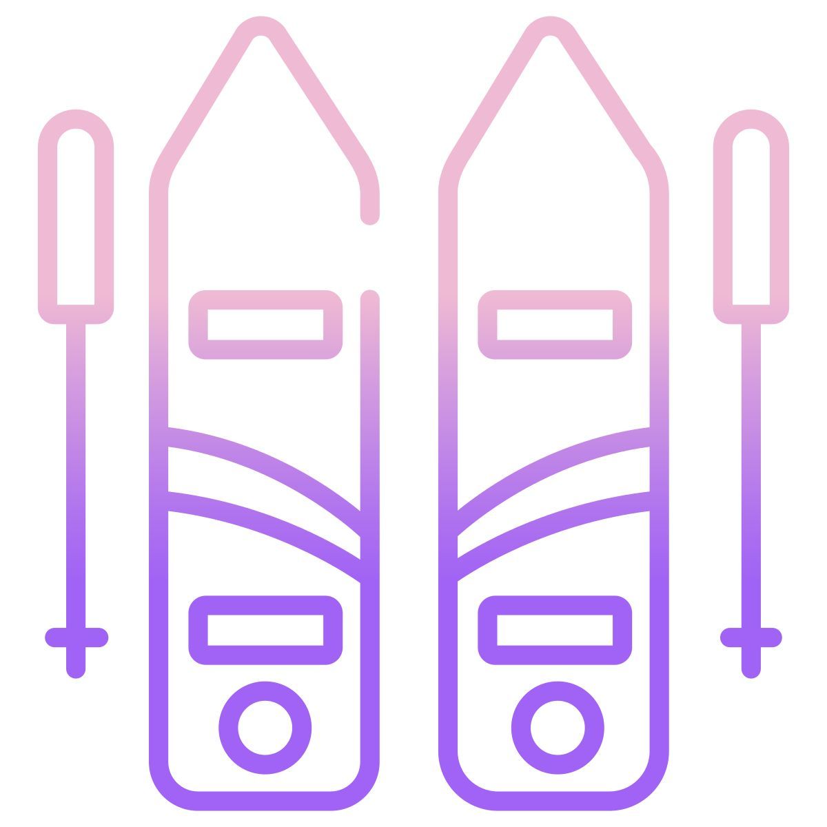 ski poles icon