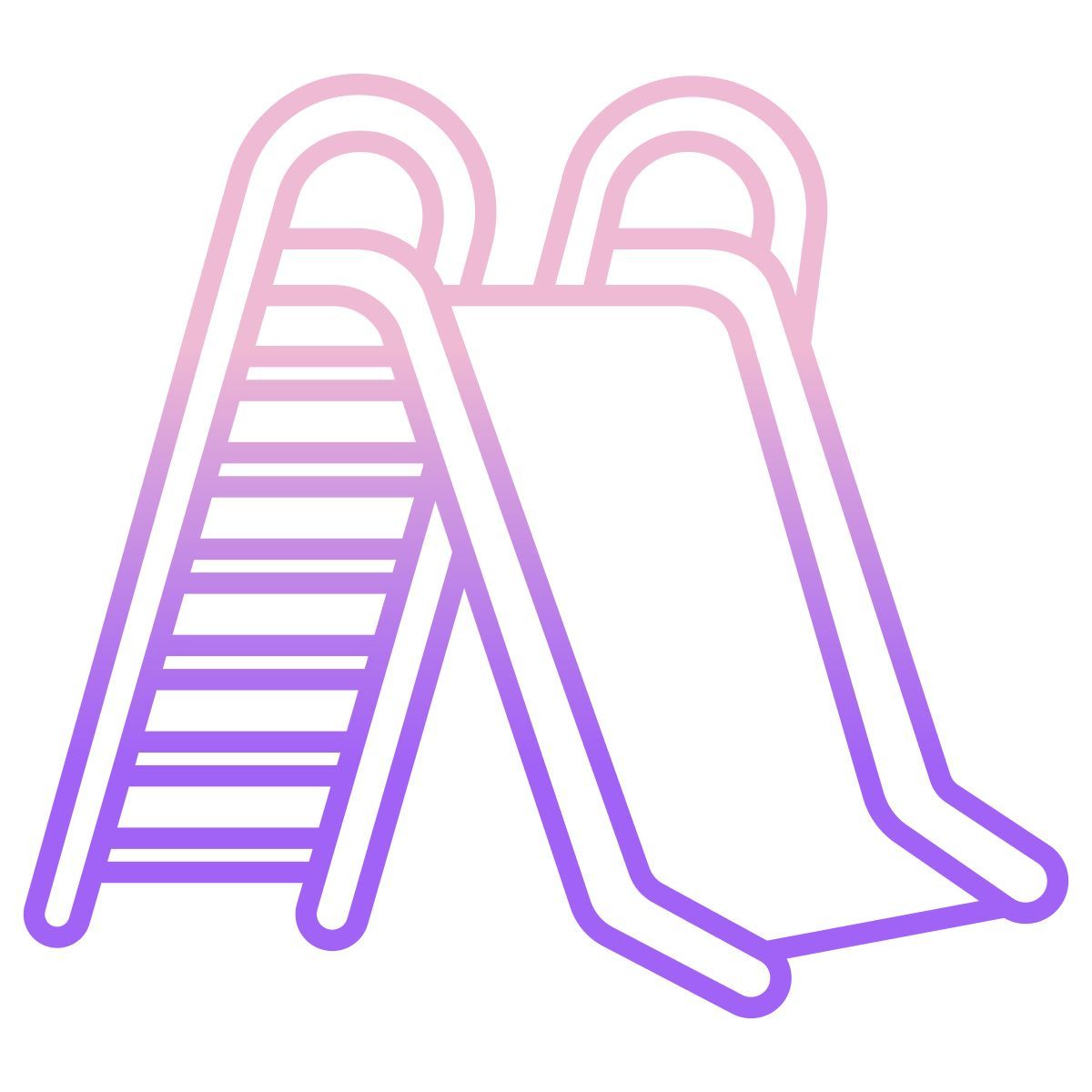 zona de juegos con toboganes icon