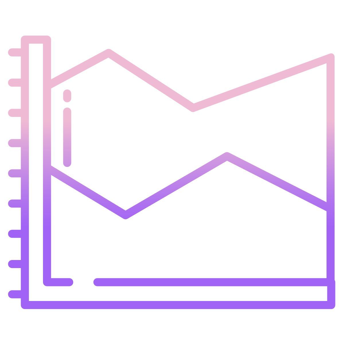 spline chart icon