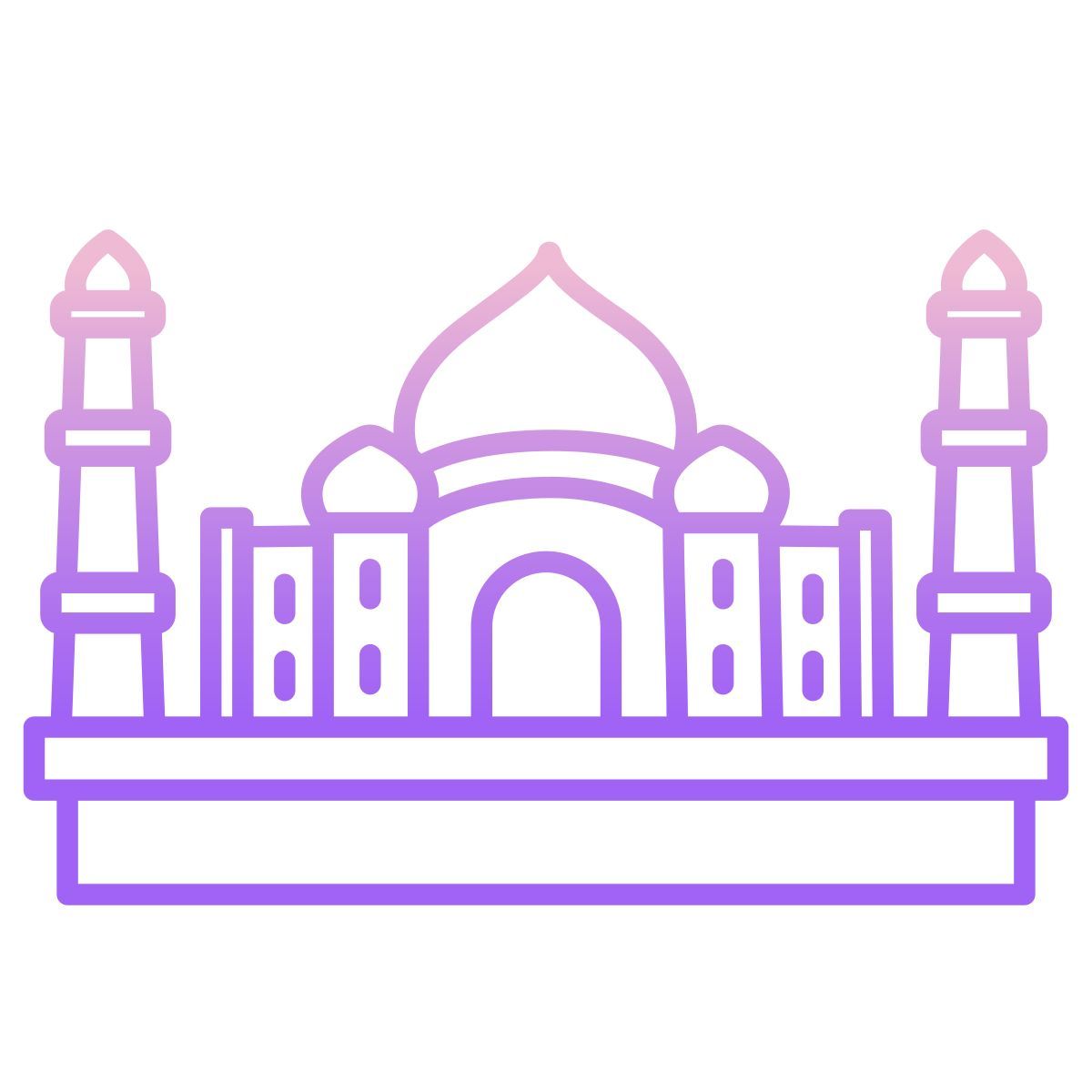 taj mahal icon