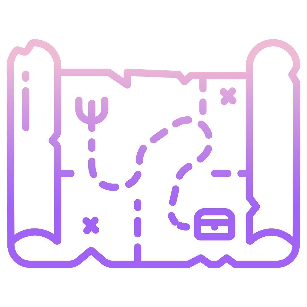 treasure map icon