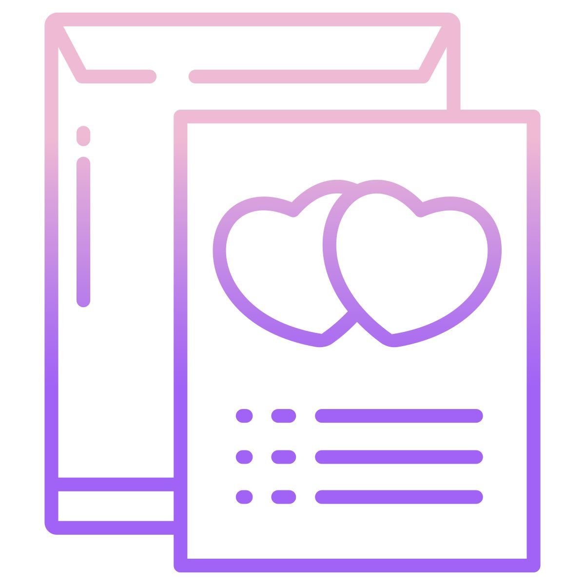 wedding card icon