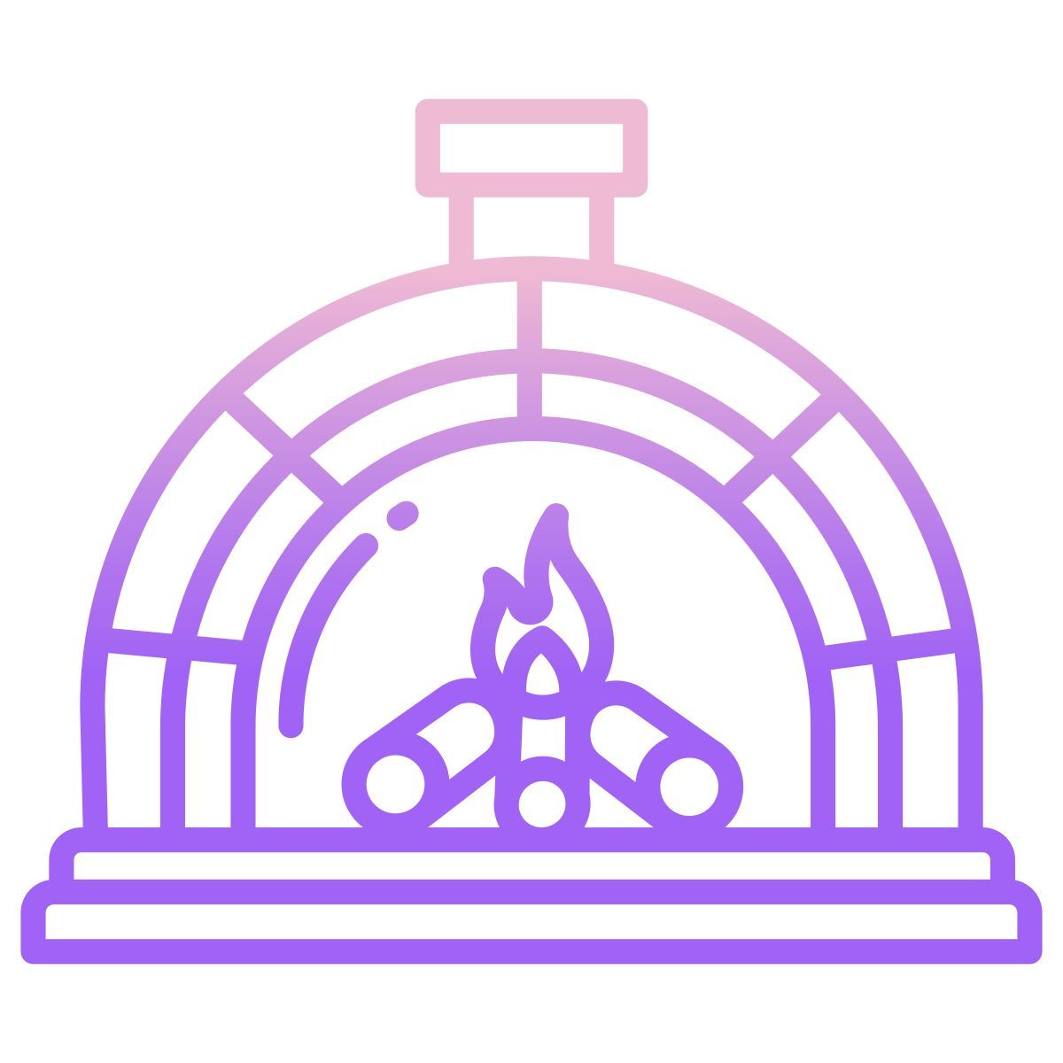 wood fired oven icon