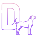 external D-alphabet-icongeek26-outline-gradient-icongeek26 icon