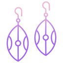 external Earrings-earrings-icongeek26-outline-gradient-icongeek26-38 icon