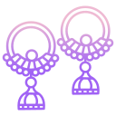 external Earrings-earrings-icongeek26-outline-gradient-icongeek26-43 icon