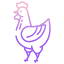 external Rooster-france-icongeek26-outline-gradient-icongeek26 icon