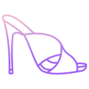 external Sandal-high-heels-icongeek26-outline-gradient-icongeek26 icon