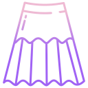 external Semi-Circle-Skirt-dress-icongeek26-outline-gradient-icongeek26-2 icon