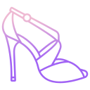 external Shoe-high-heels-icongeek26-outline-gradient-icongeek26 icon