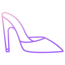 external Sling-Back-Heel-high-heels-icongeek26-outline-gradient-icongeek26 icon