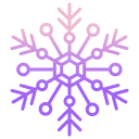 external Snowflake-snowflakes-icongeek26-outline-gradient-icongeek26-23 icon
