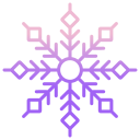 external Snowflake-snowflakes-icongeek26-outline-gradient-icongeek26-24 icon