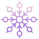 external Snowflake-snowflakes-icongeek26-outline-gradient-icongeek26-25 icon