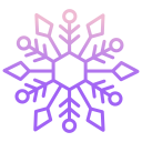external Snowflake-snowflakes-icongeek26-outline-gradient-icongeek26-26 icon