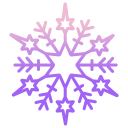 external Snowflake-snowflakes-icongeek26-outline-gradient-icongeek26-27 icon
