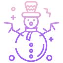 external Snowman-christmas-icongeek26-outline-gradient-icongeek26 icon