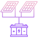 external Solar-Battery-Charger-ev-station-icongeek26-outline-gradient-icongeek26 icon