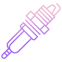 external Spark-Plug-car-parts-icongeek26-outline-gradient-icongeek26 icon