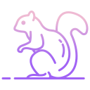 external Squirrel-canada-icongeek26-outline-gradient-icongeek26 icon