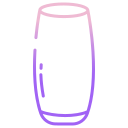 external Stemless-Shampagne-Flute-Glass-bar-glasses-icongeek26-outline-gradient-icongeek26 icon