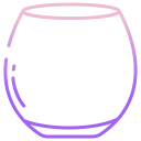 external Stemless-Wine-Glass-bar-glasses-icongeek26-outline-gradient-icongeek26 icon