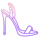 external Strap-High-Heel-high-heels-icongeek26-outline-gradient-icongeek26 icon