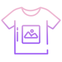 external T-Shirt-printing-icongeek26-outline-gradient-icongeek26 icon