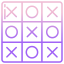 external Tic-Tac-Toe-table-games-icongeek26-outline-gradient-icongeek26 icon