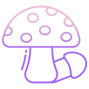 external Tiny-Red-Mushroom-mushroom-icongeek26-outline-gradient-icongeek26 icon