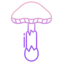 external Toadstool-mushroom-icongeek26-outline-gradient-icongeek26 icon