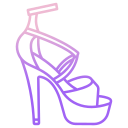 external Toe-Heel-high-heels-icongeek26-outline-gradient-icongeek26 icon