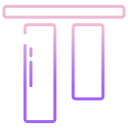 external Top-Alignment-design-tools-interface-icongeek26-outline-gradient-icongeek26 icon
