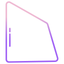 external Trapezium-geometry-shapes-icongeek26-outline-gradient-icongeek26-2 icon