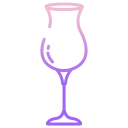 external Tulip-Glass-bar-glasses-icongeek26-outline-gradient-icongeek26 icon