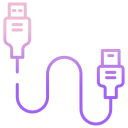 external USB-Cable-printing-icongeek26-outline-gradient-icongeek26 icon