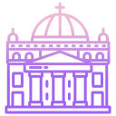 external Vatican-italy-icongeek26-outline-gradient-icongeek26 icon