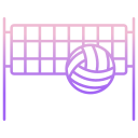 external Volleyball-stadiums-and-games-icongeek26-outline-gradient-icongeek26 icon