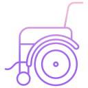 external Wheel-Chair-hospital-icongeek26-outline-gradient-icongeek26 icon