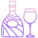 external White-Chocolate-Liqueur-drinks-bottle-icongeek26-outline-gradient-icongeek26-2 icon