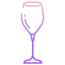external White-Wine-Glass-bar-glasses-icongeek26-outline-gradient-icongeek26 icon