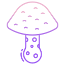 external Wild-Mushroom-mushroom-icongeek26-outline-gradient-icongeek26 icon