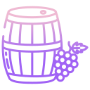 external Wine-Barrel-france-icongeek26-outline-gradient-icongeek26 icon