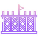 external Wood-Wall-medieval-architecture-icongeek26-outline-gradient-icongeek26 icon